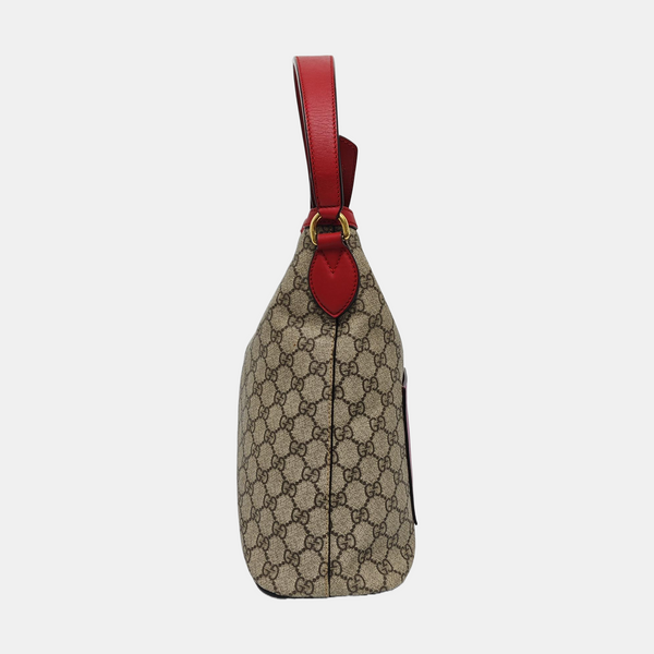 Monogram Coated Canvas Shoulder Bag Beige