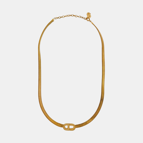 Petit CD Metal Gold Necklace