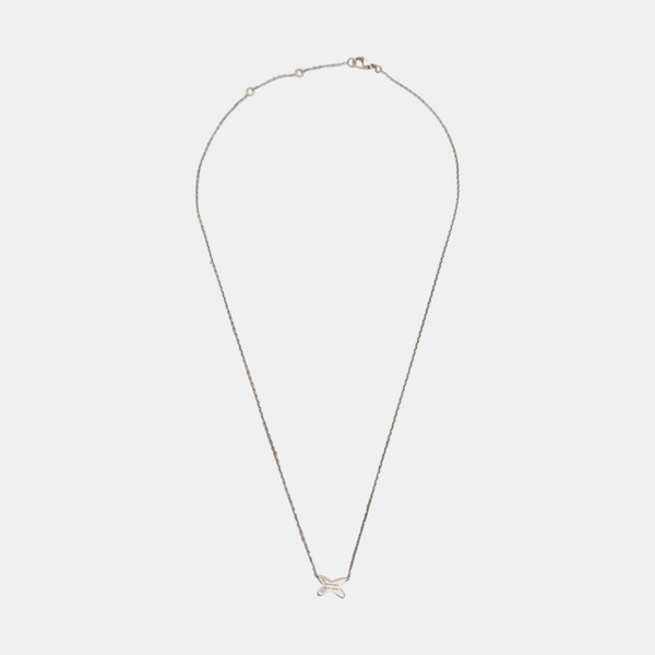 Jeux De Liens 18k White Gold Silver Necklace