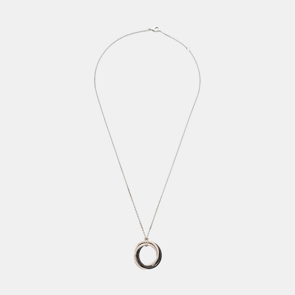TRINITY 18k White Gold Silver Necklace