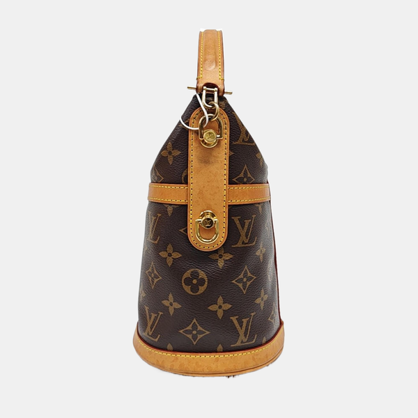 DUFFLE Monogram Coated Canvas Brown