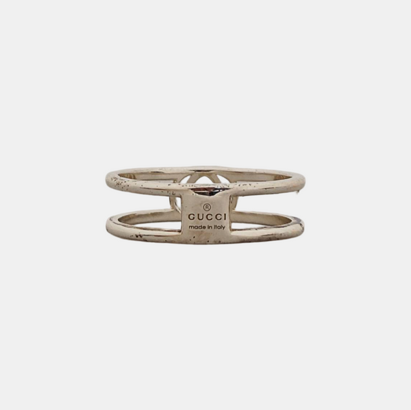 Interlocking G 925 Sterling Silver Ring EU 54