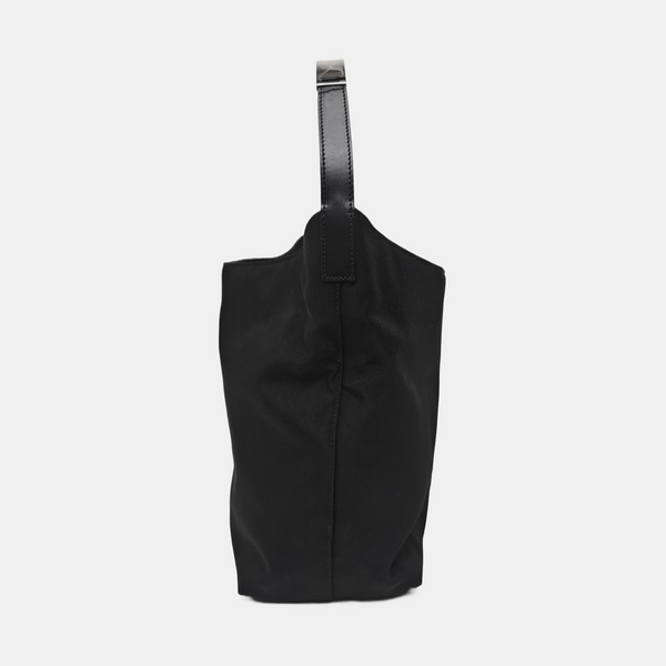 Fabric Top Handle Bag Black