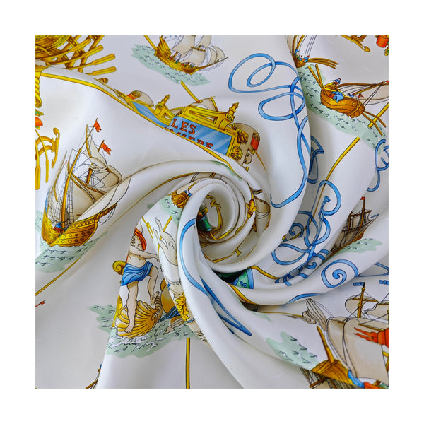 Mulberry Silk Silk Scarf White