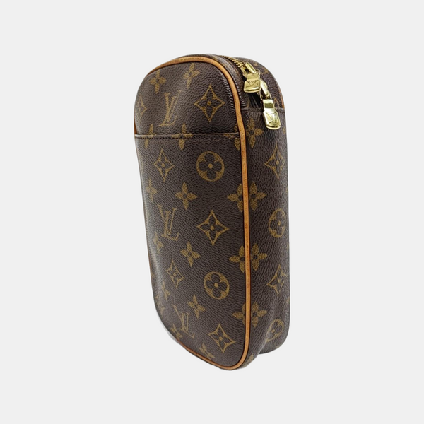 GANGE Monogram Coated Canvas Brown
