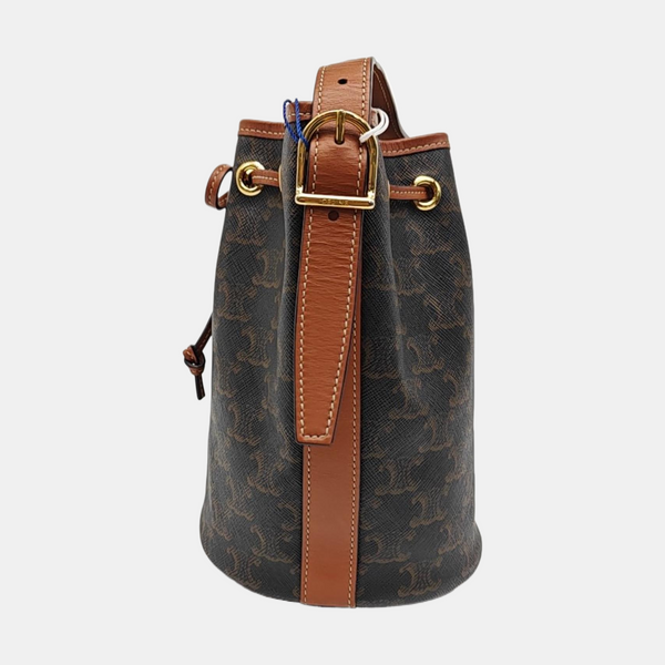 TRIOMPHE CANVAS Small Coated Canvas Brown