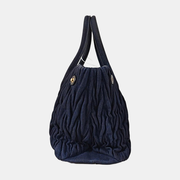 Avenue Quilted Denim Blue