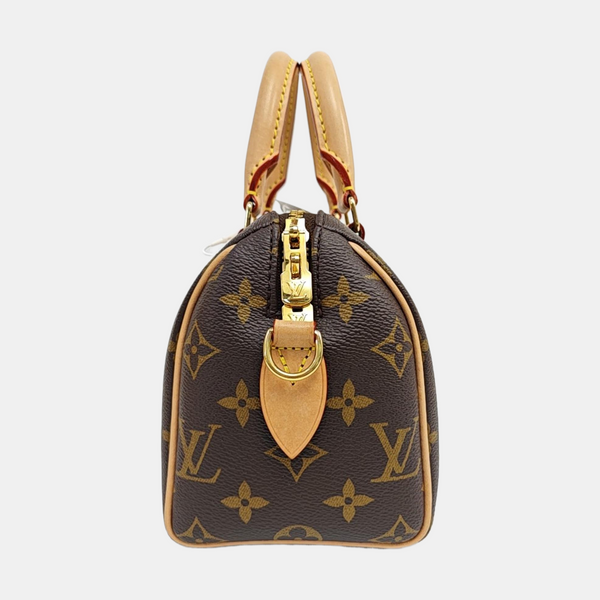 SPEEDY 20 Monogram Coated Canvas Brown