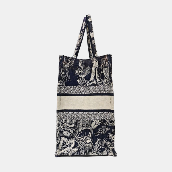 Book Tote Medium Fabric Blue