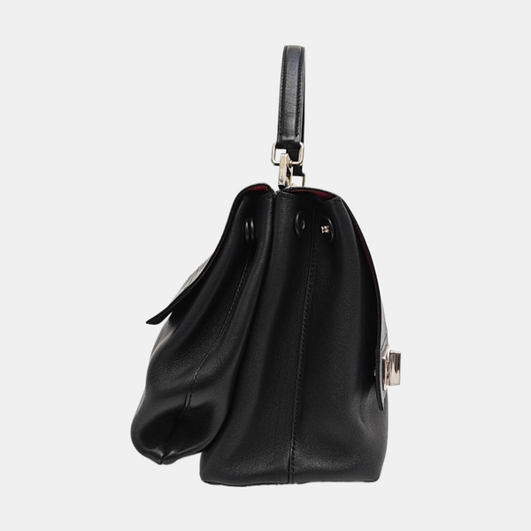 Calfskin Shoulder Bag Black