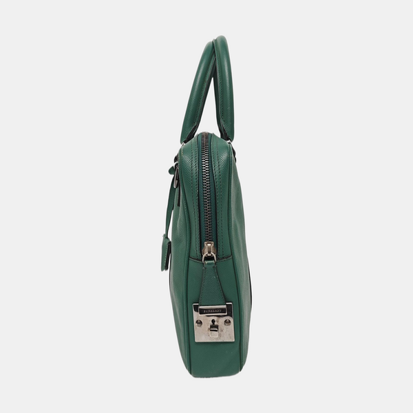 Calfskin Top Handle Bag Green