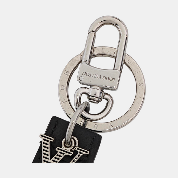 Leather Bag Charm Black