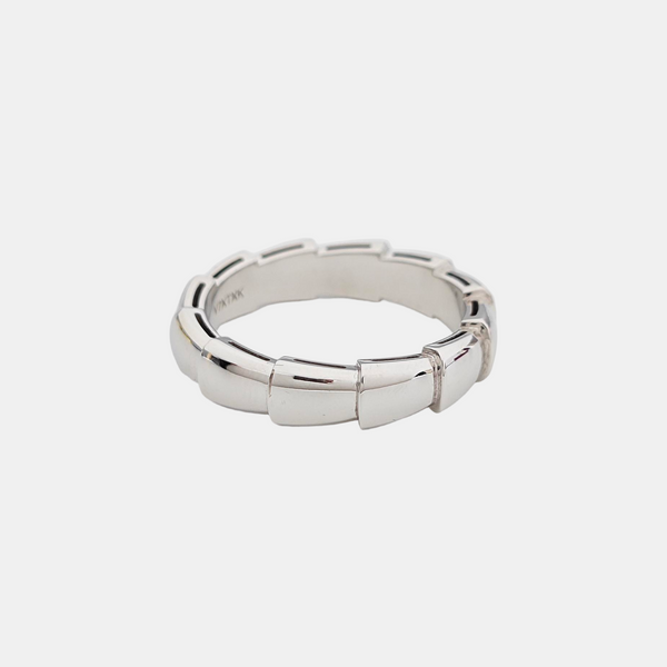 SERPENTI 18k White Gold Silver Ring EU 61