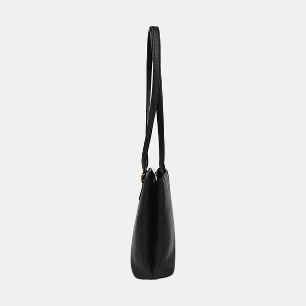 Calfskin Shoulder Bag Black