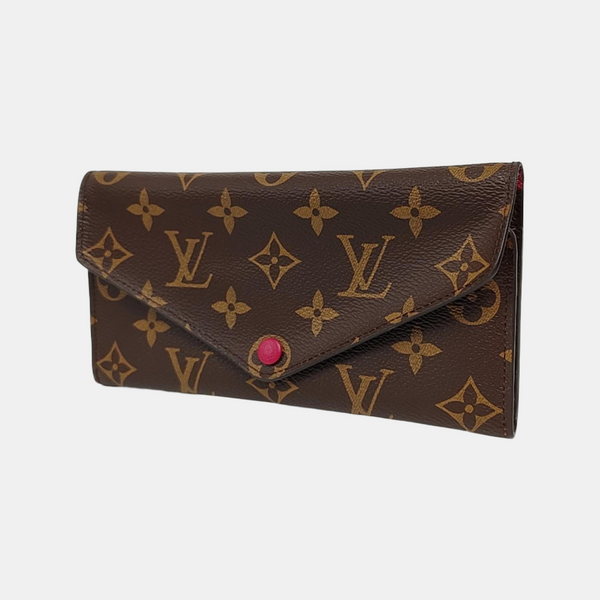 JOSÉPHINE Monogram Coated Canvas Brown Wallet