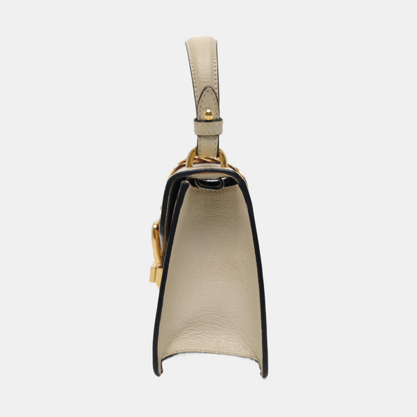 Sylvie Mini Calfskin White