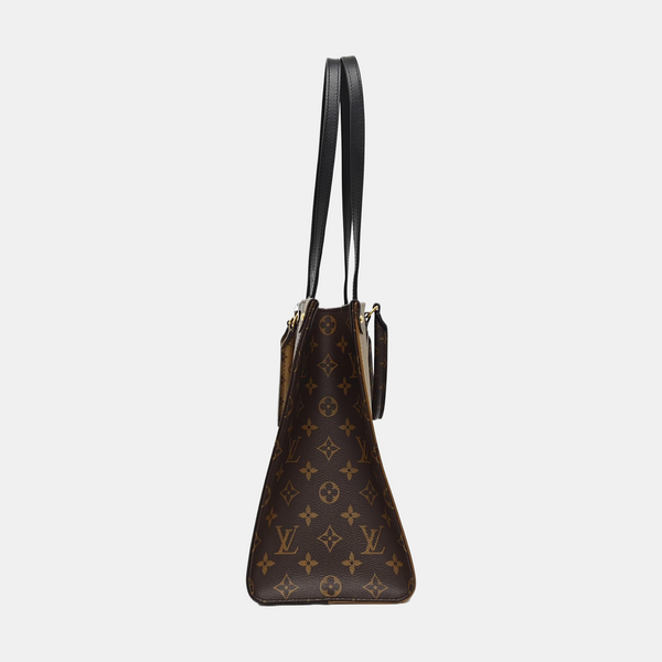 ONTHEGO MM Monogram Coated Canvas Brown