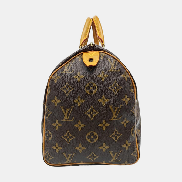 SPEEDY 30 Monogram Coated Canvas Brown