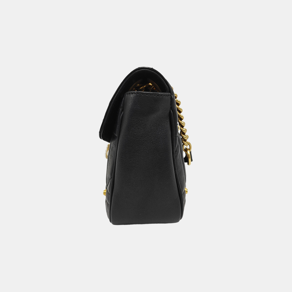 GG Marmont Medium Quilted Calfskin Black