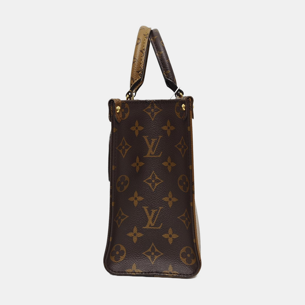 ONTHEGO PM Monogram Coated Canvas Brown