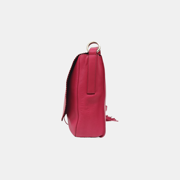 Calfskin Shoulder Bag Red