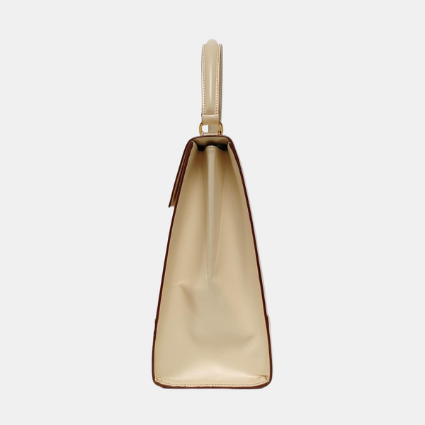 Calfskin Shoulder Bag Beige