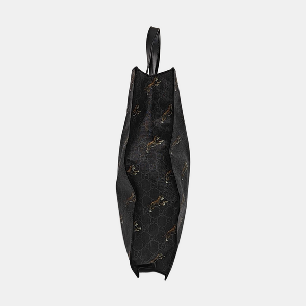 GG Supreme Monogram Coated Canvas Black