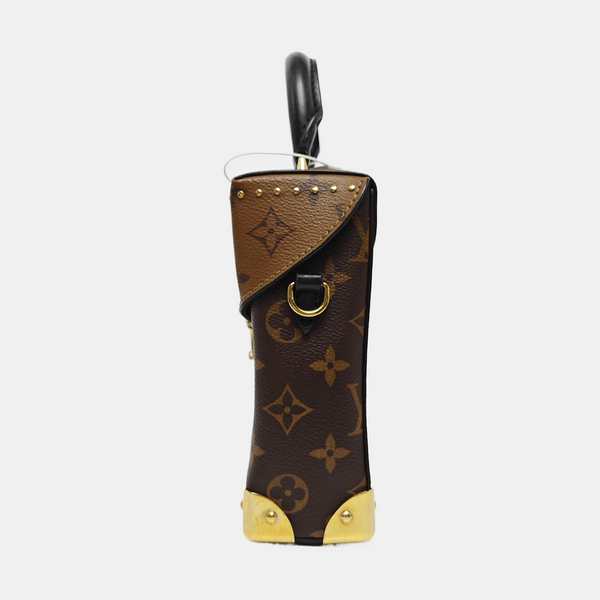 CAMERA BOX Monogram Coated Canvas Brown