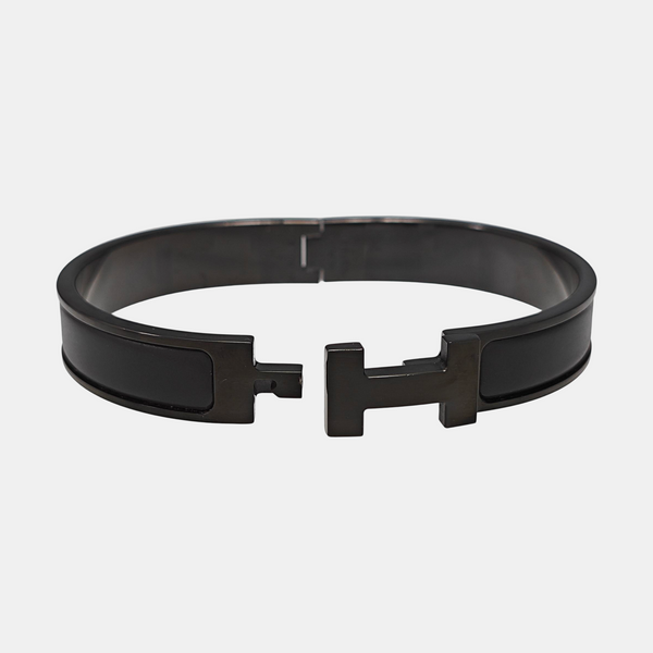 Clic Hh Metal Black Bangle