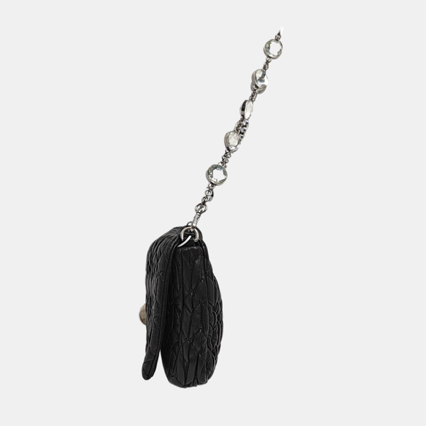 Lambskin Shoulder Bag Black