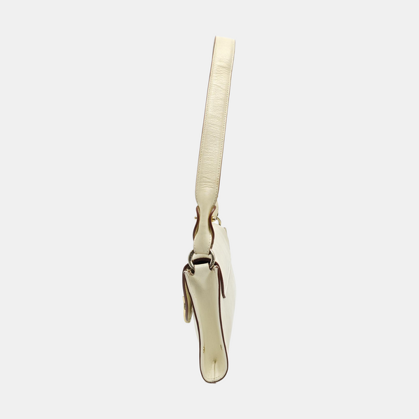 Calfskin Top Handle Bag White