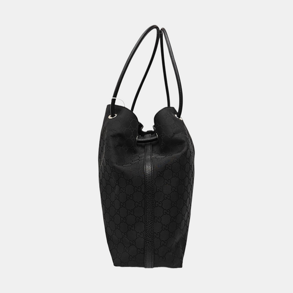 Monogram Canvas Tote Bag Black