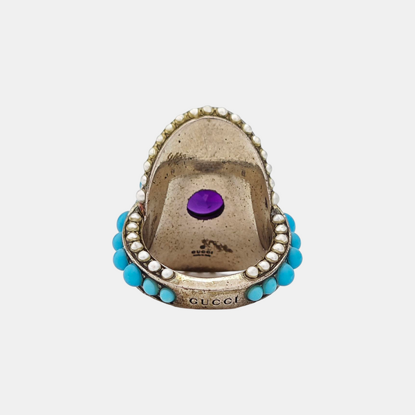 Metal Blue Ring HK 13