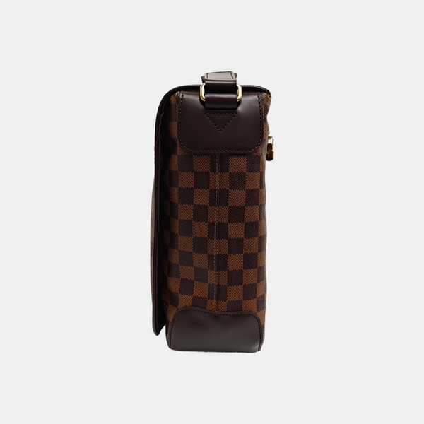 SPENCER Damier Ebene Coated Canvas Brown