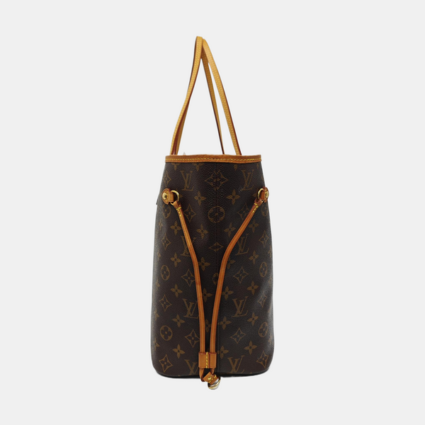 NEVERFULL MM Monogram Coated Canvas Brown