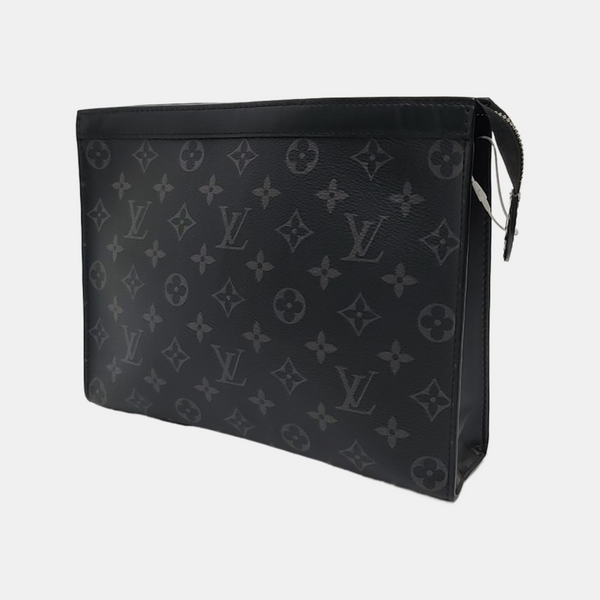 Pochette Voyag MM Monogram Coated Canvas Black