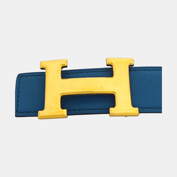 Leather Belt Blue
