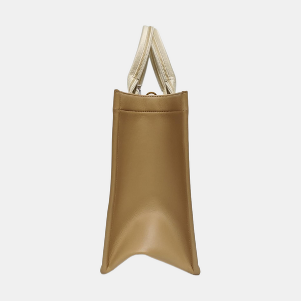 Book Tote Medium Oblique Canvas White