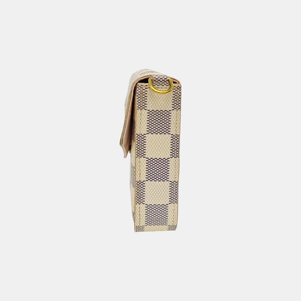 FÉLICIE Damier Azur Coated Canvas White