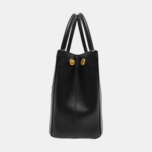 Galleria Medium Saffiano Calfskin Black