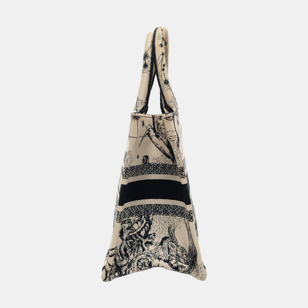 Book Tote Small Canvas White