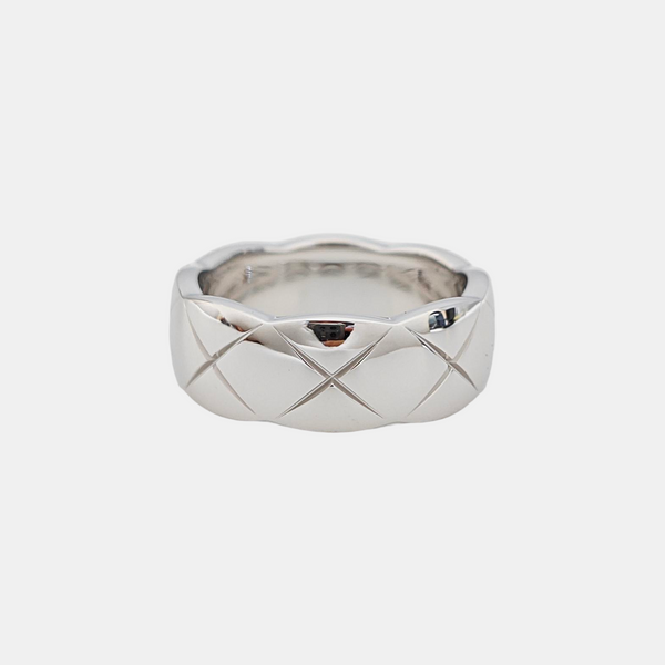 COCOCRUSH 18k White Gold Silver Ring EU 47