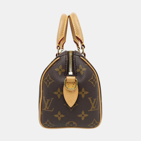 SPEEDY 20 Monogram Coated Canvas Brown