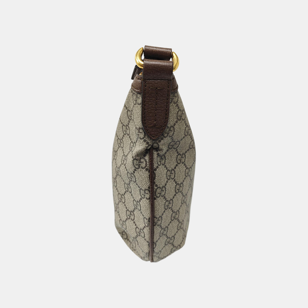 Ophidia Small Monogram Coated Canvas Beige