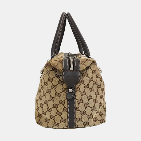 Monogram Canvas Top Handle Bag Beige