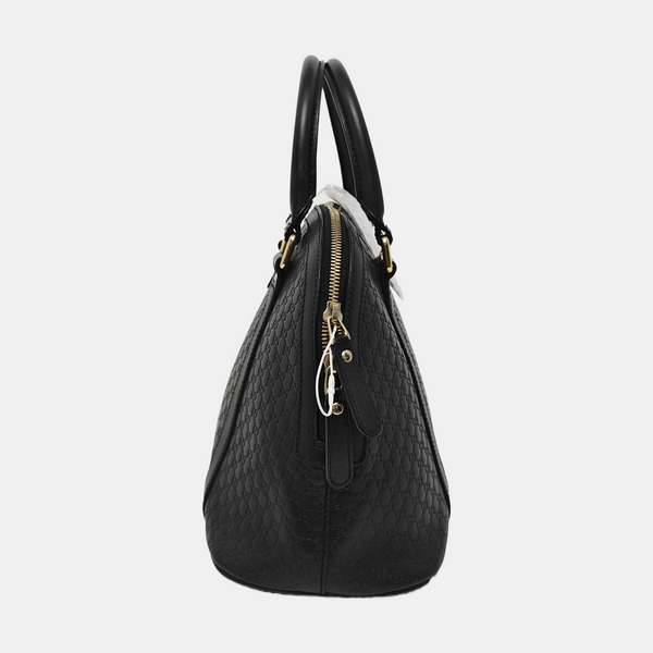 Microguccissima Monogram Calfskin Black