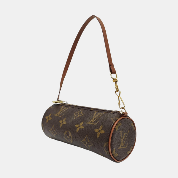 PAPILLON Mini Monogram Coated Canvas Brown