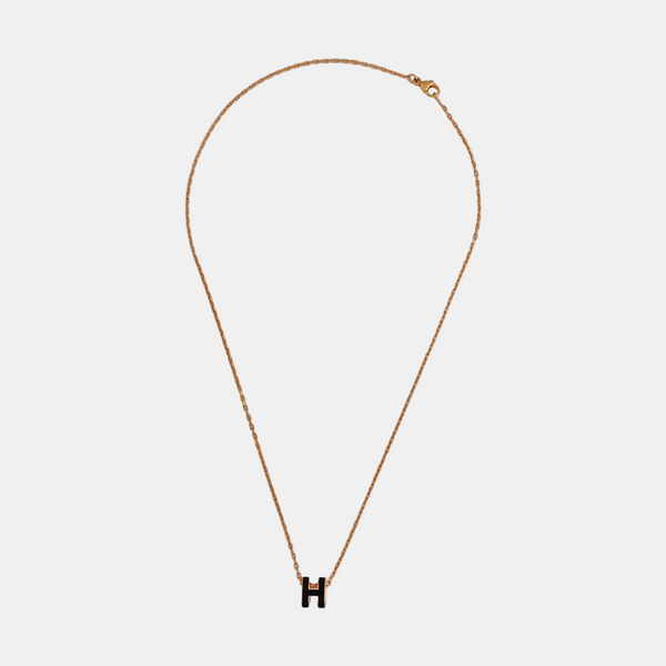 Pop H Metal Rose Gold Necklace