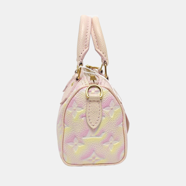 SPEEDY Nano Monogram Calfskin Pink