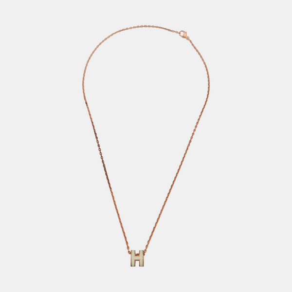 Pop H Metal Rose Gold Necklace